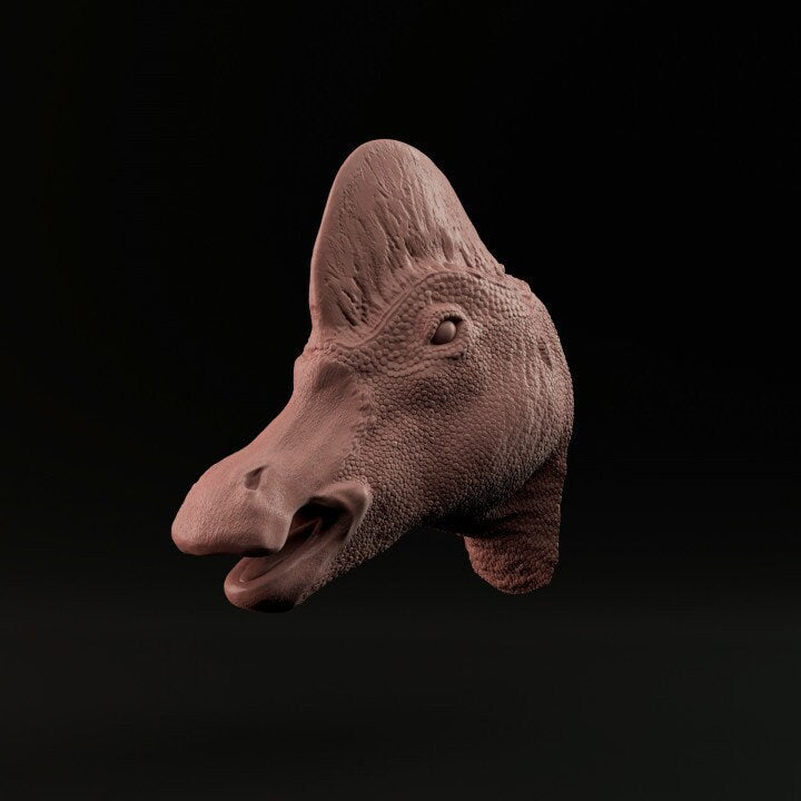 Corythosaurus Bust or Wall Mount - Dino and Dog Miniatures