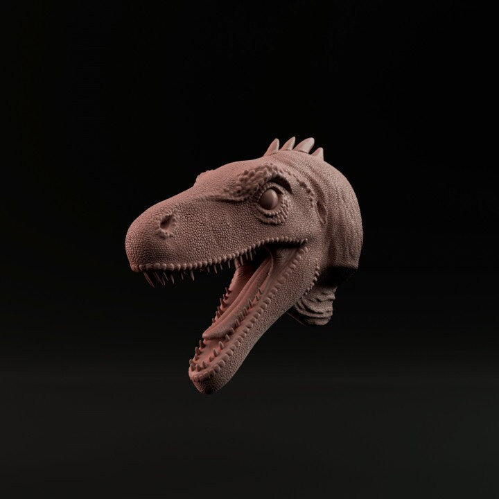 Herrerasaurus Bust or Wall Mount - Dino and Dog Miniatures