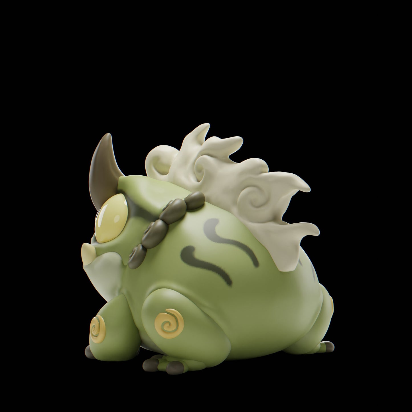 Kaerii (Toad) - UNPAINTED - Grumpii Art Toy