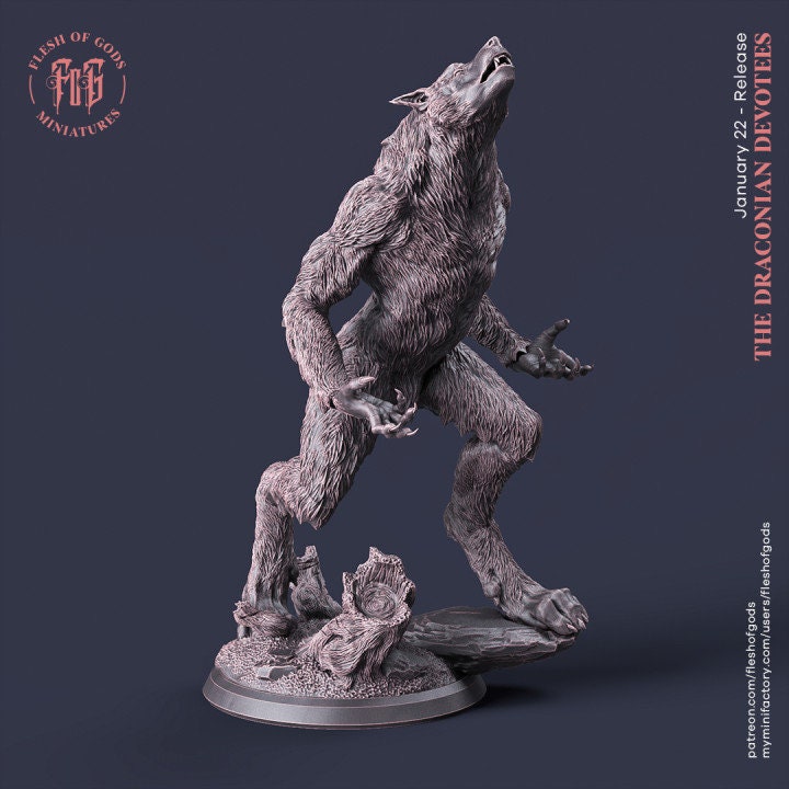 Werewolf - UNPAINTED - Flesh of Gods