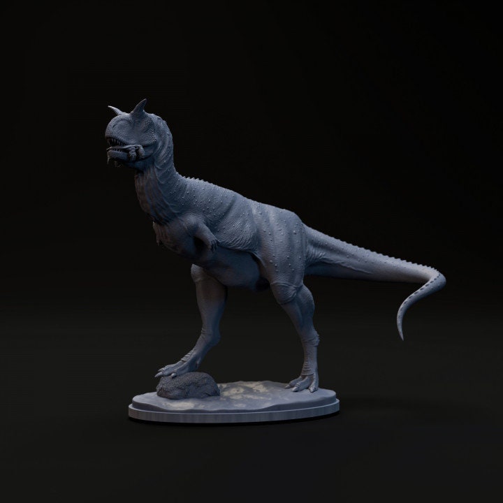 Carnotaurus Eating - UNPAINTED - Dino and Dog Miniatures