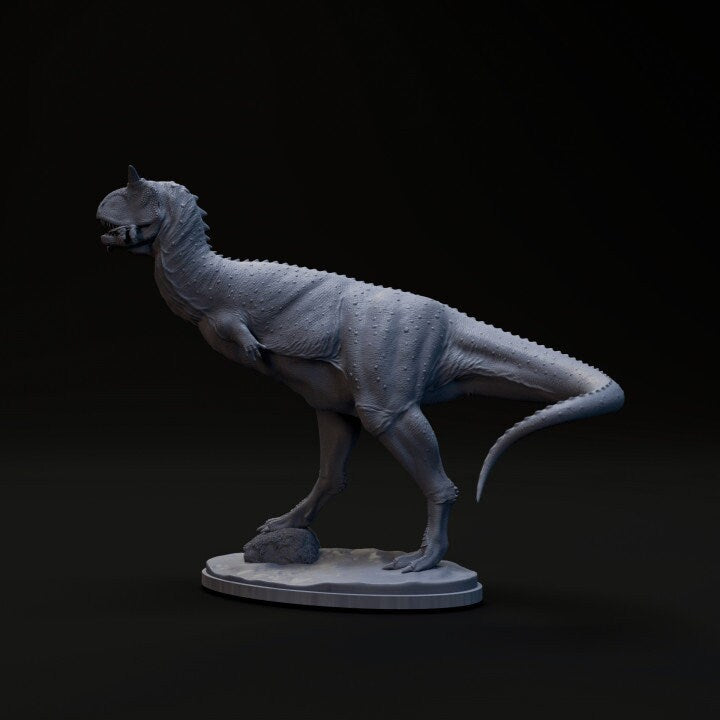 Carnotaurus Eating - UNPAINTED - Dino and Dog Miniatures