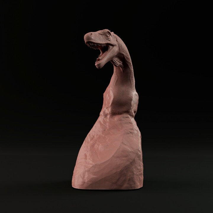 Herrerasaurus Bust or Wall Mount - Dino and Dog Miniatures