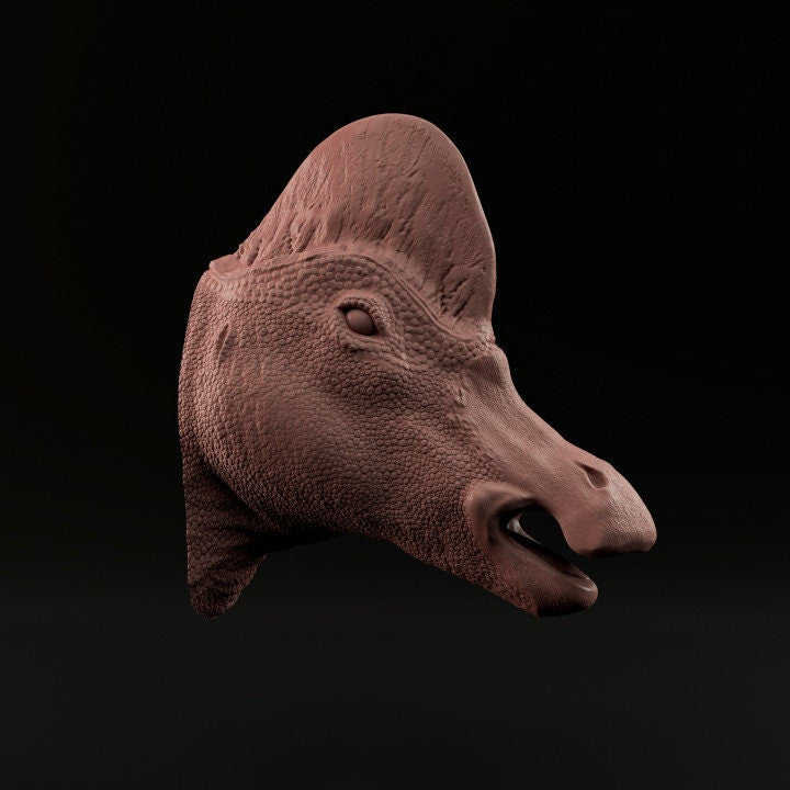 Corythosaurus Bust or Wall Mount - Dino and Dog Miniatures