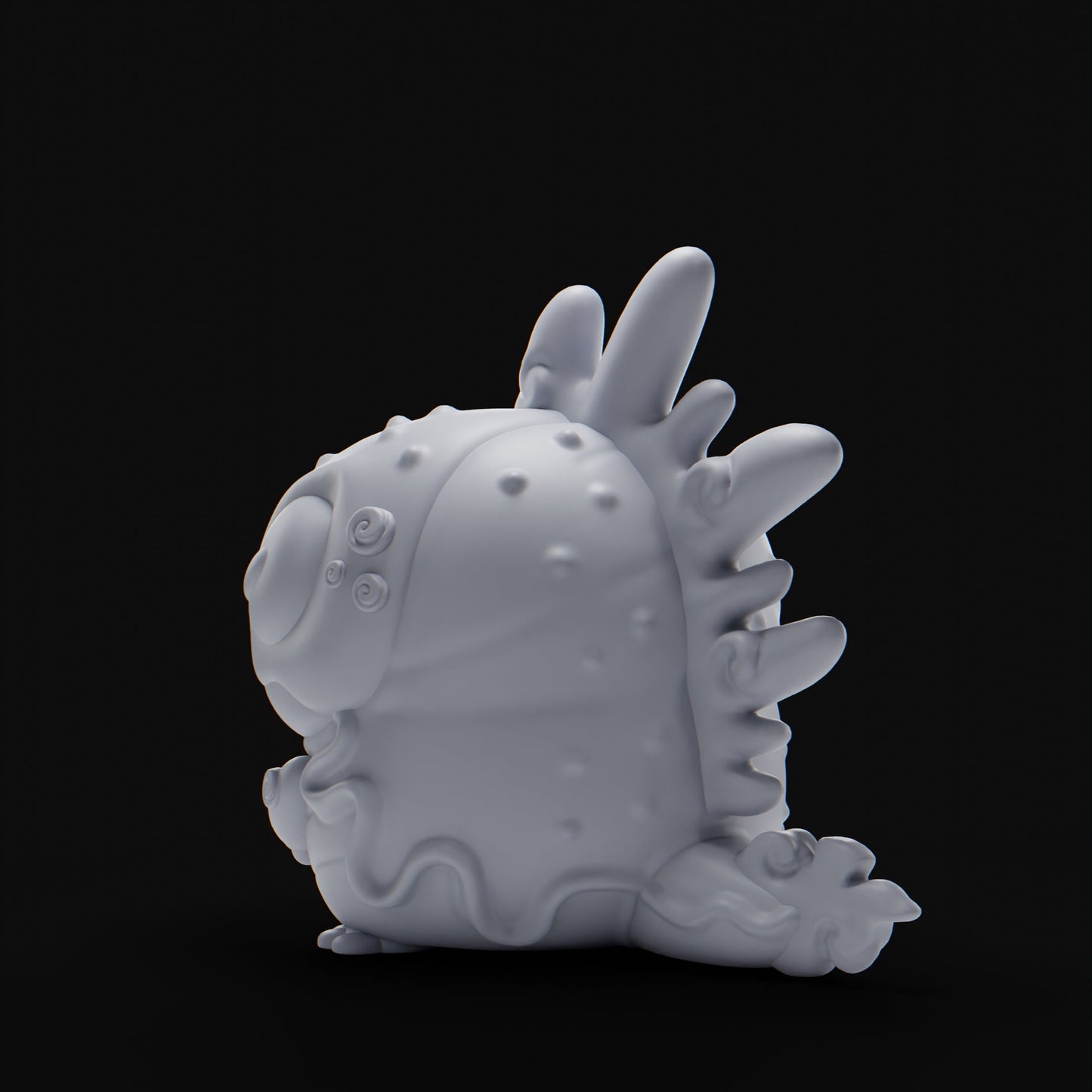 Hanzakii (Salamander) - UNPAINTED - Grumpii Art Toy