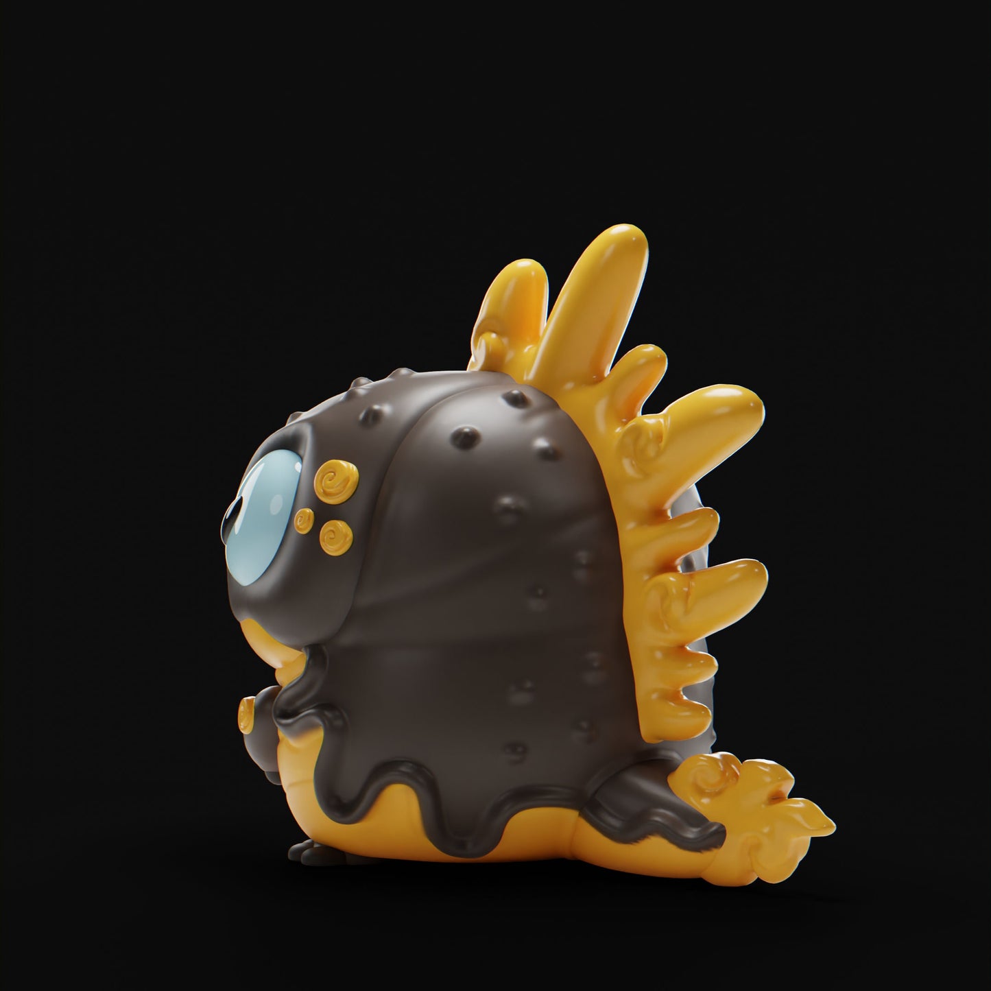 Hanzakii (Salamander) - UNPAINTED - Grumpii Art Toy