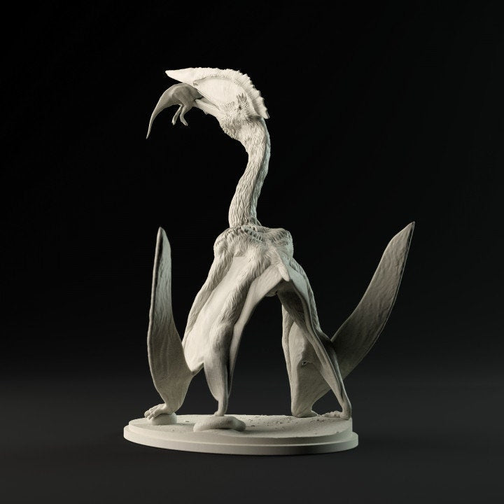 Hatzegopteryx Eating - UNPAINTED - Dino and Dog Miniatures