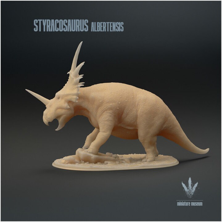 Styracosaurus albertensis - UNPAINTED - Miniature Museum
