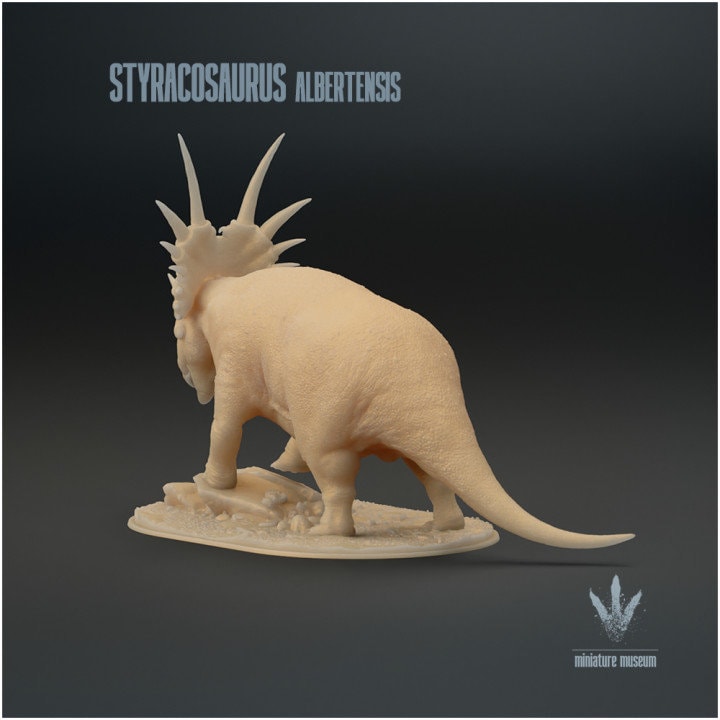 Styracosaurus albertensis - UNPAINTED - Miniature Museum