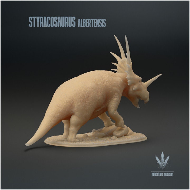 Styracosaurus albertensis - UNPAINTED - Miniature Museum