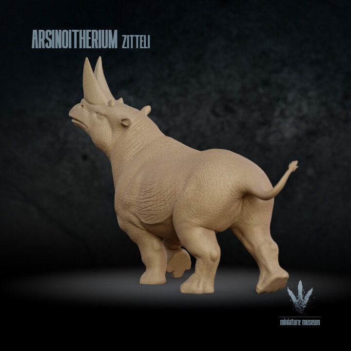 Arsinoitherium zitteli - UNPAINTED - Miniature Museum