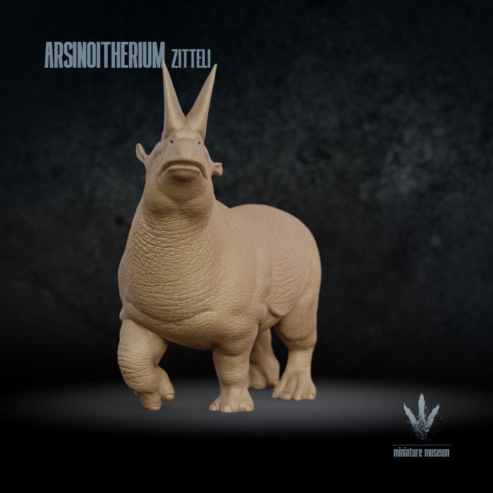 Arsinoitherium zitteli - UNPAINTED - Miniature Museum