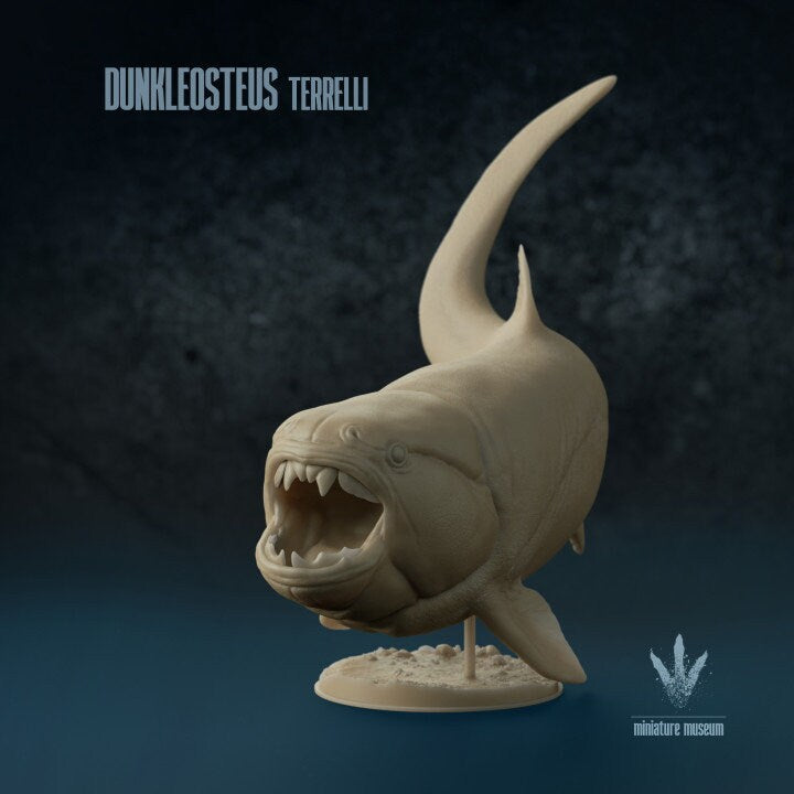 Dunkleosteus terrelli - UNPAINTED 3D resin print/figure - Miniature Museum