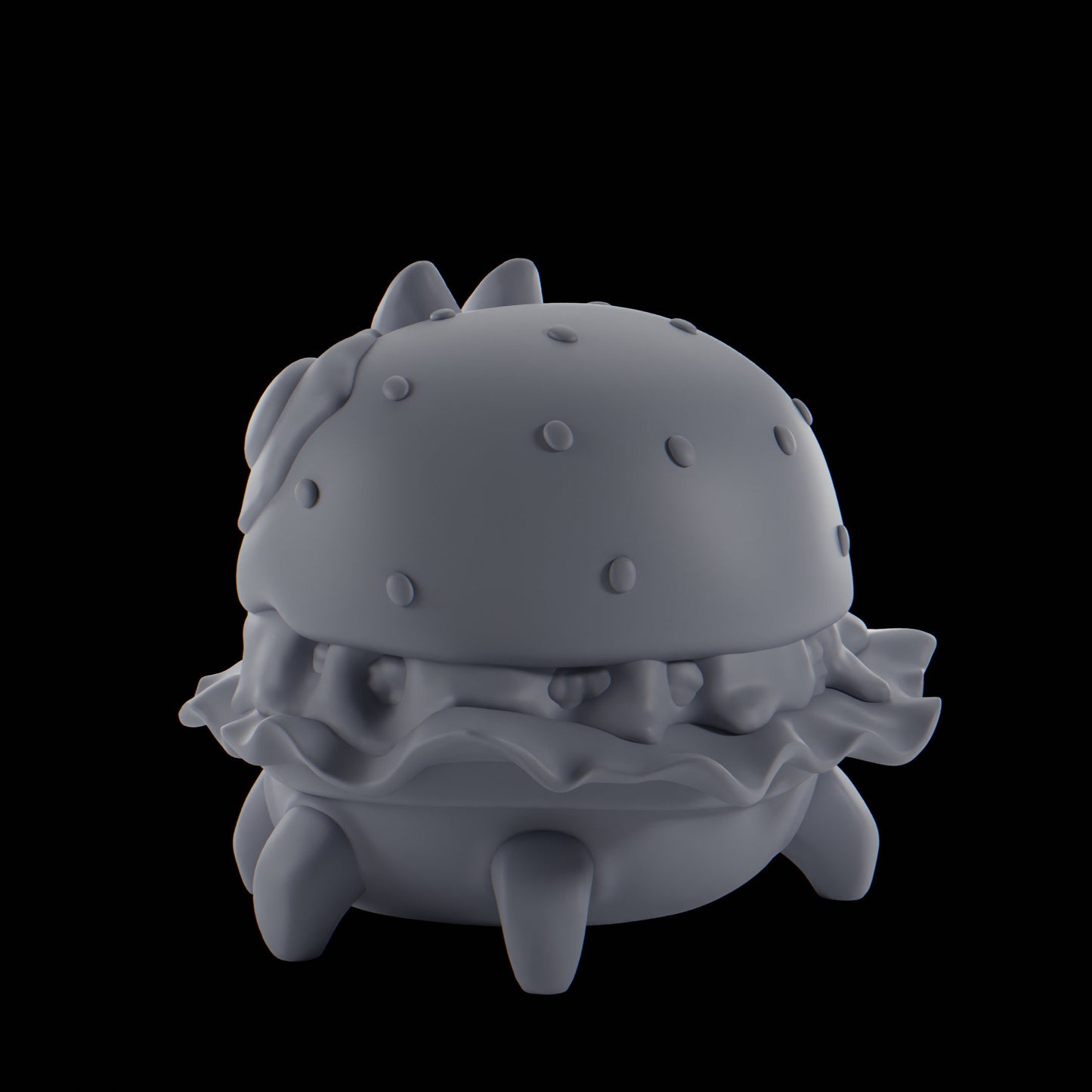 Burgii - UNPAINTED - Grumpii Art Toy