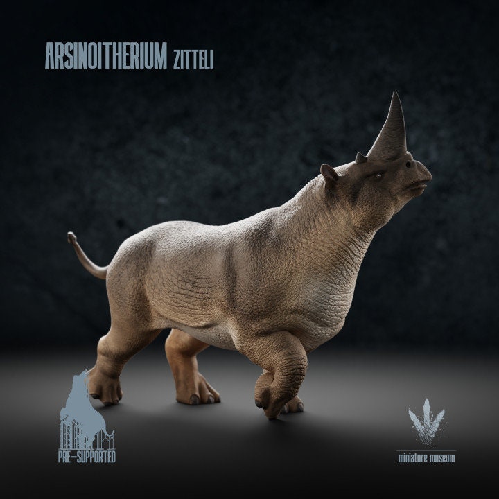 Arsinoitherium zitteli - UNPAINTED - Miniature Museum