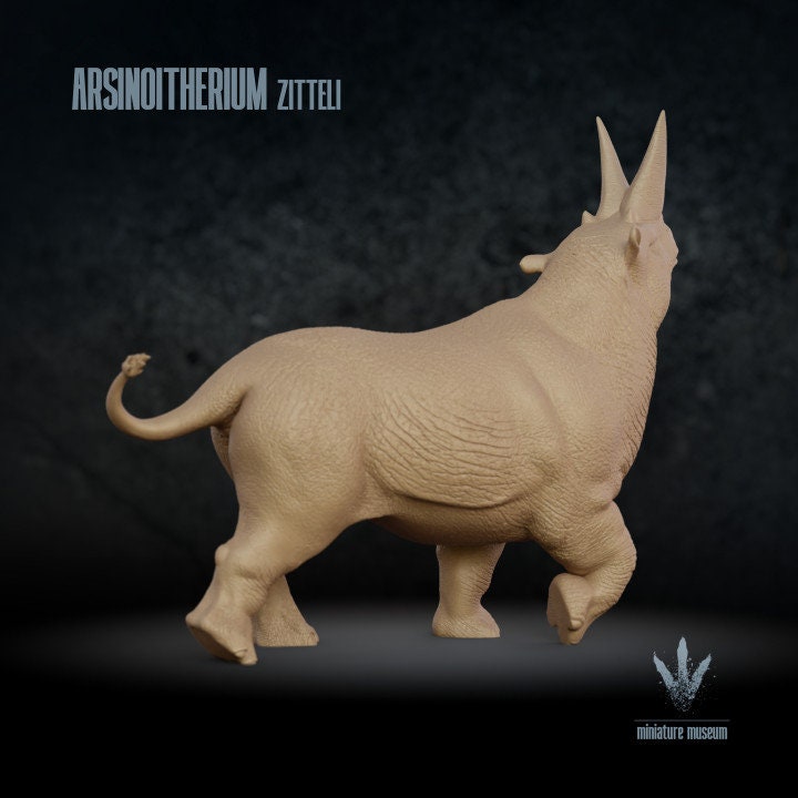 Arsinoitherium zitteli - UNPAINTED - Miniature Museum