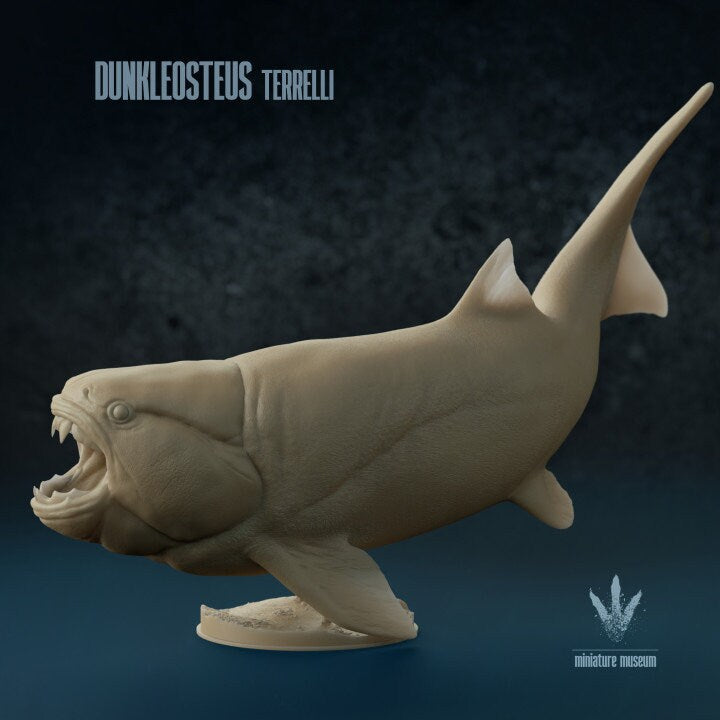 Dunkleosteus terrelli - UNPAINTED 3D resin print/figure - Miniature Museum