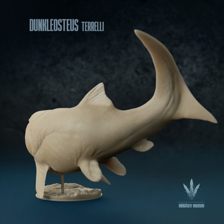Dunkleosteus terrelli - UNPAINTED 3D resin print/figure - Miniature Museum
