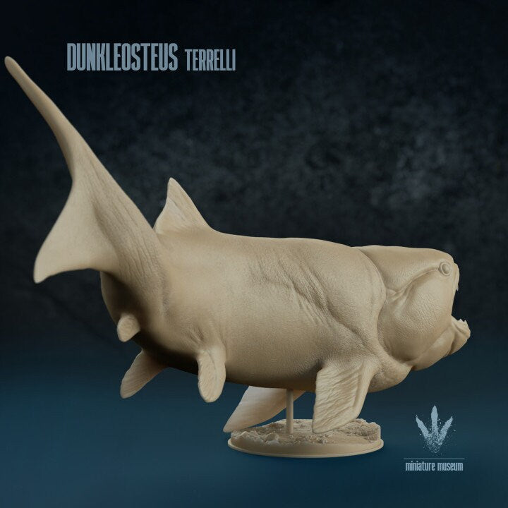 Dunkleosteus terrelli - UNPAINTED 3D resin print/figure - Miniature Museum