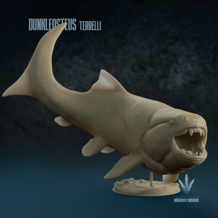 Dunkleosteus terrelli - UNPAINTED 3D resin print/figure - Miniature Museum