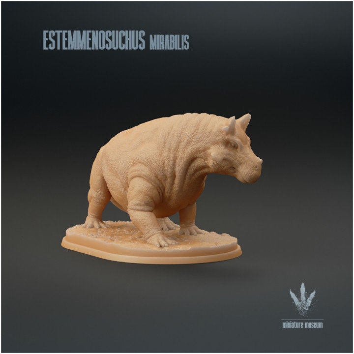 Estemmenosuchus mirabilis - UNPAINTED - Miniature Museum