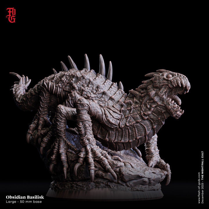 Obsidian Basilisk - Flesh of Gods