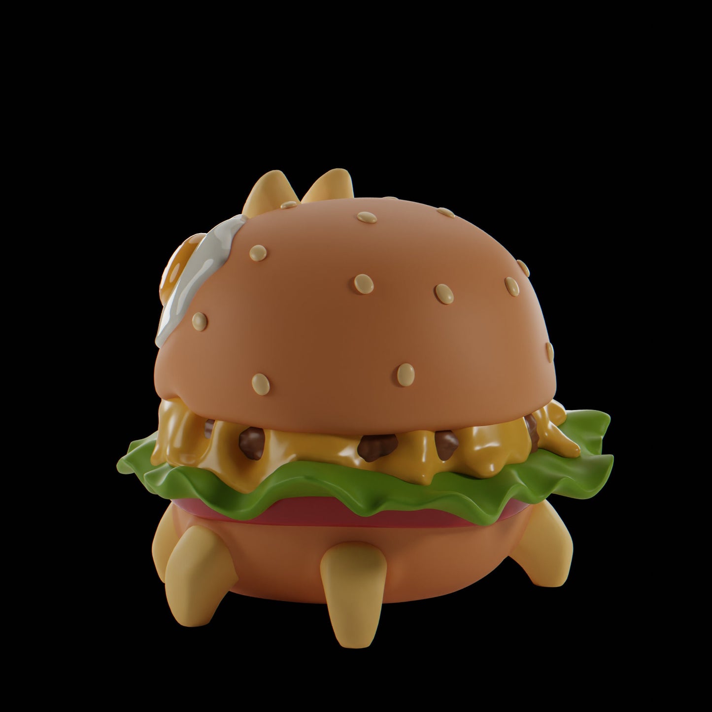 Burgii - UNPAINTED - Grumpii Art Toy