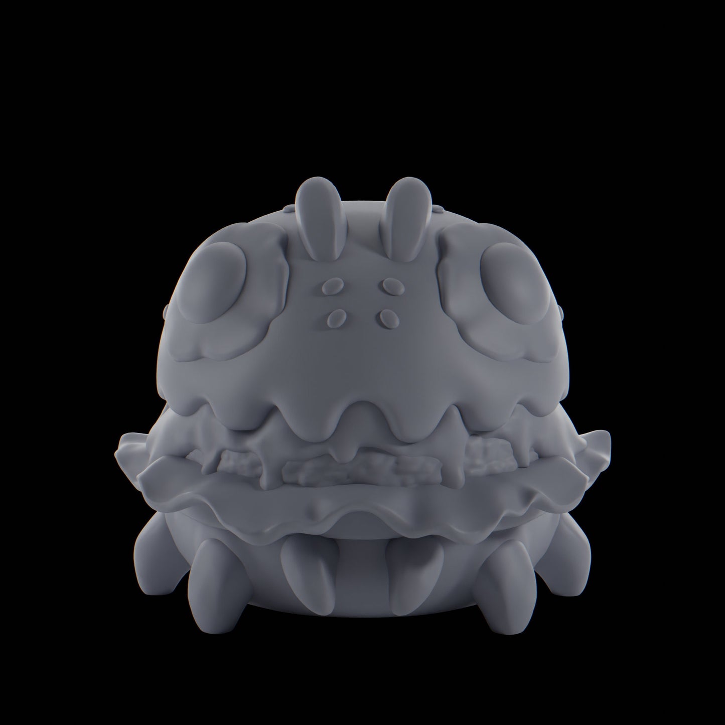 Burgii - UNPAINTED - Grumpii Art Toy