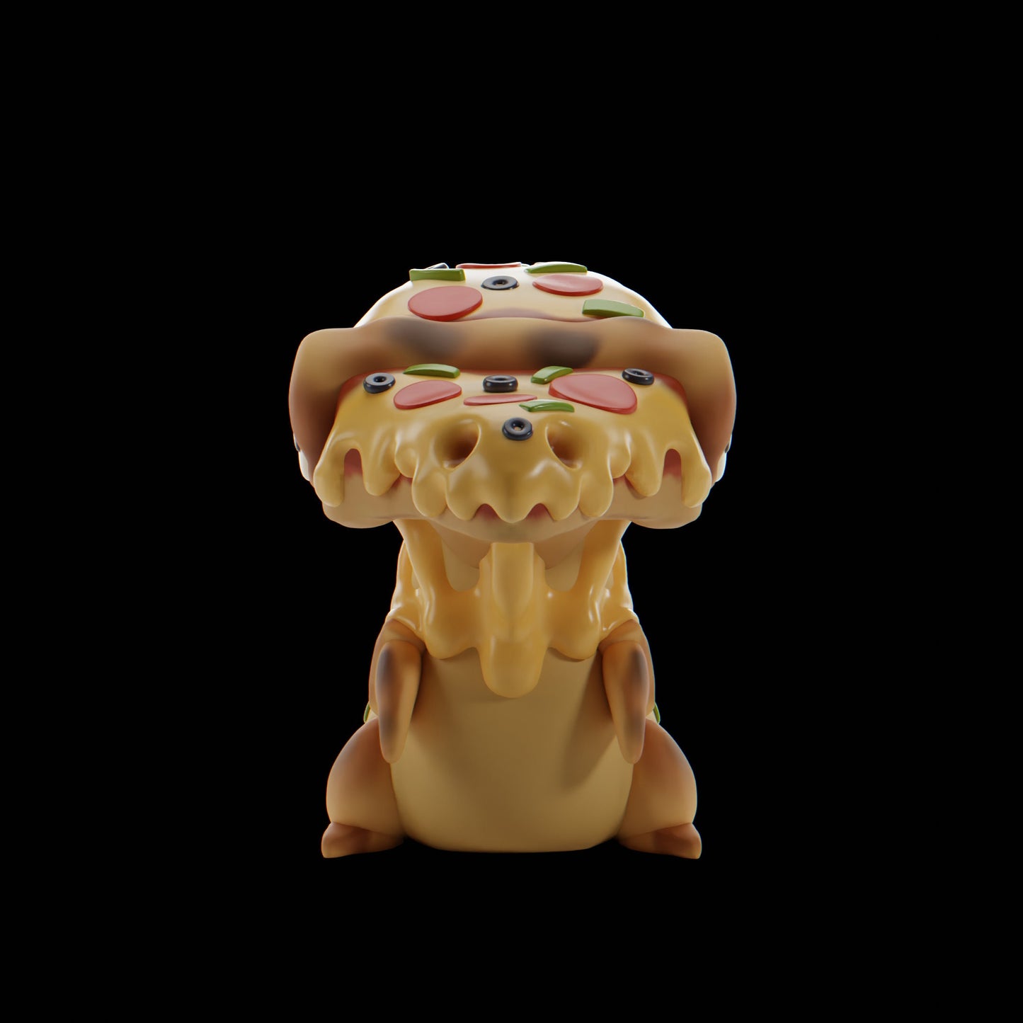 Pizzard - UNPAINTED - Grumpii Art Toy