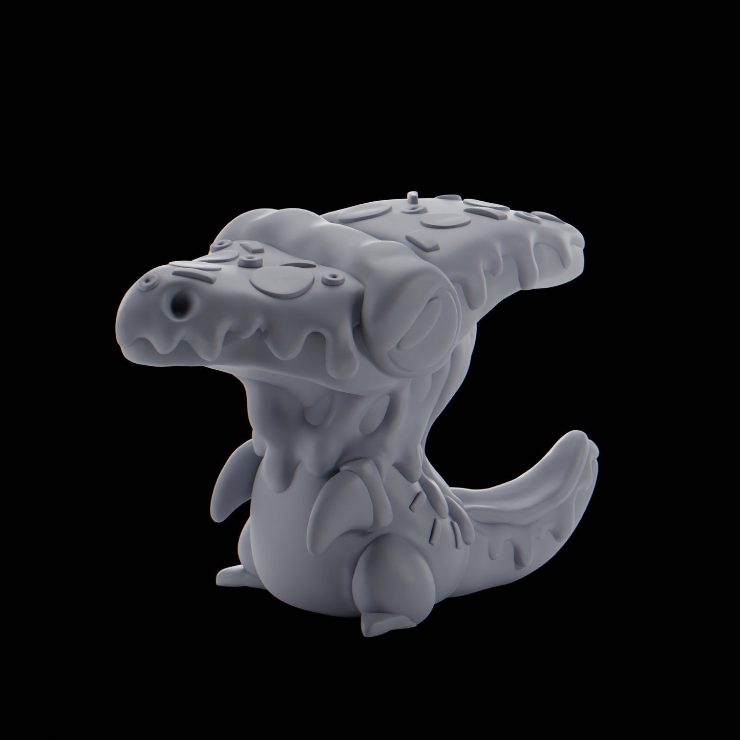Pizzard - UNPAINTED - Grumpii Art Toy