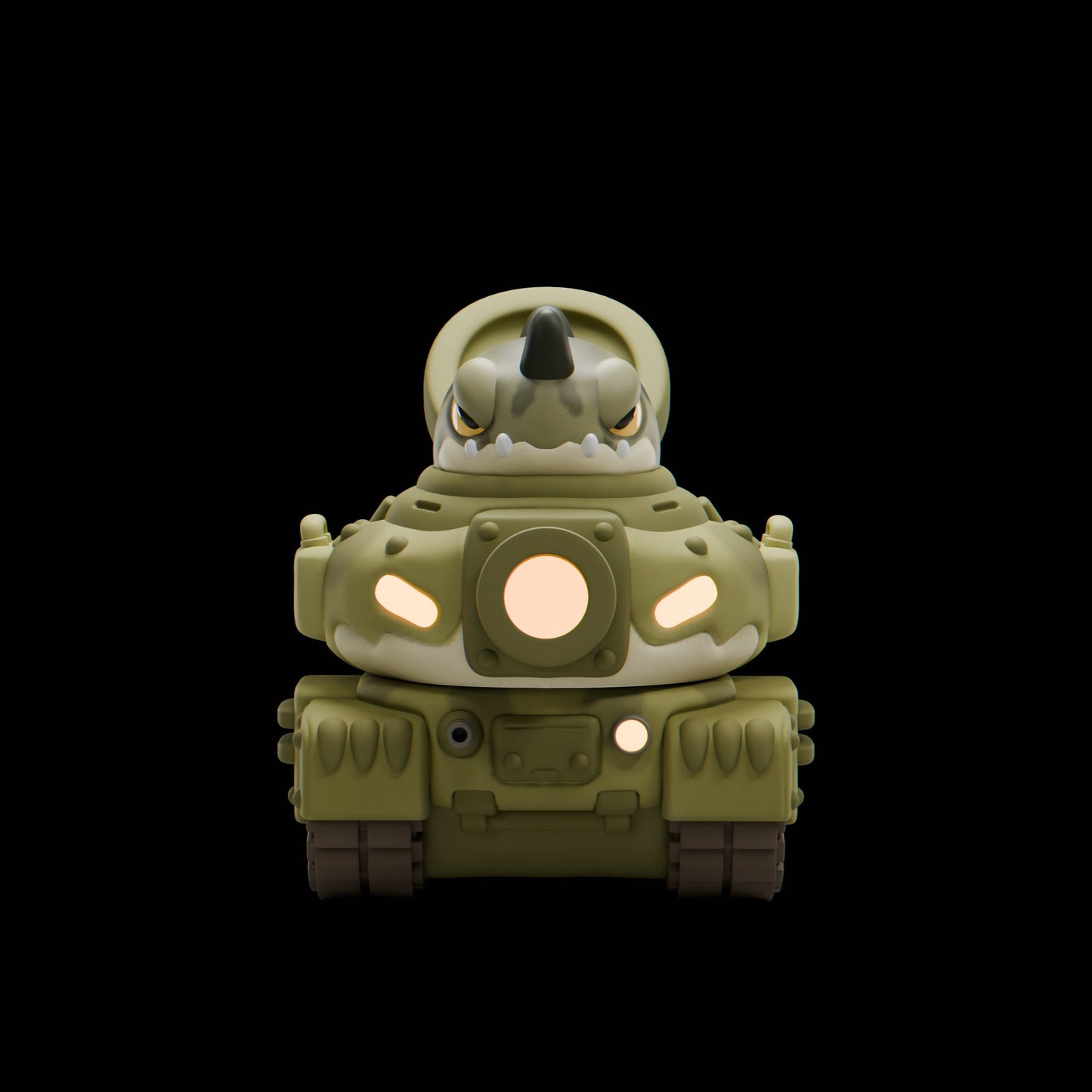 Tankii - UNPAINTED - Grumpii Art Toy