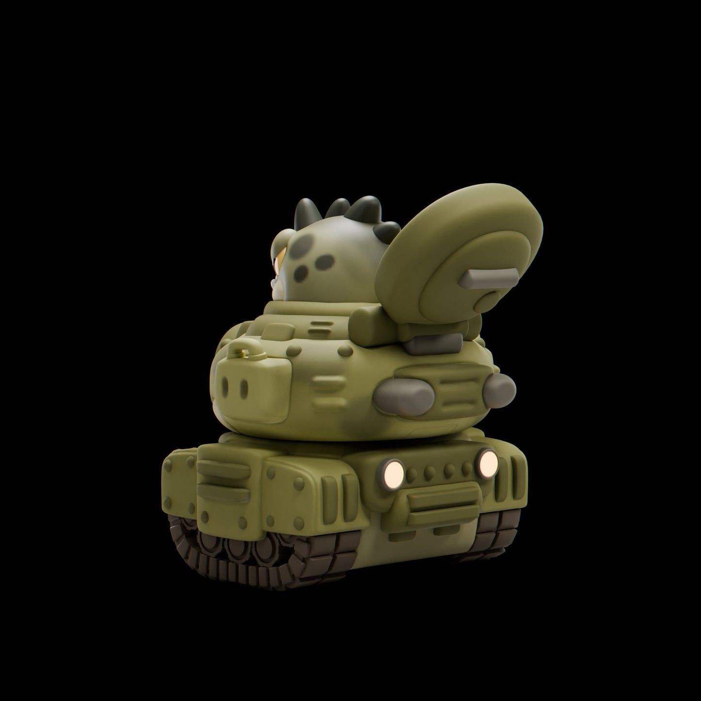 Tankii - UNPAINTED - Grumpii Art Toy