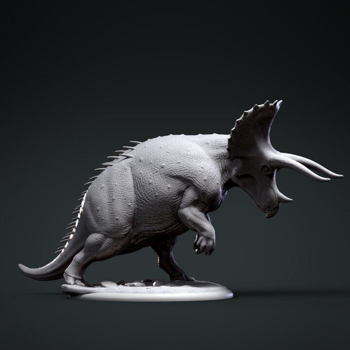 Triceratops Fight - Clynche Art