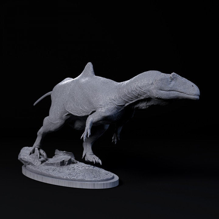 Concavenator chasing - UNPAINTED - Dino and Dog Miniatures