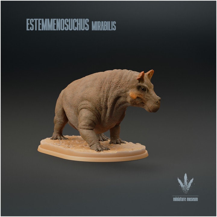 Estemmenosuchus mirabilis - UNPAINTED - Miniature Museum