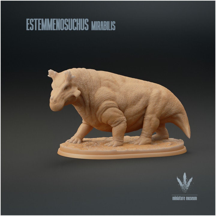 Estemmenosuchus mirabilis - UNPAINTED - Miniature Museum