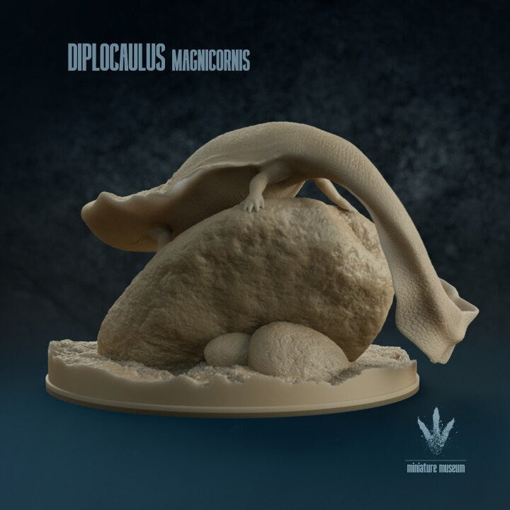 Diplocaulus Magnicornis - UNPAINTED - Miniature Museum