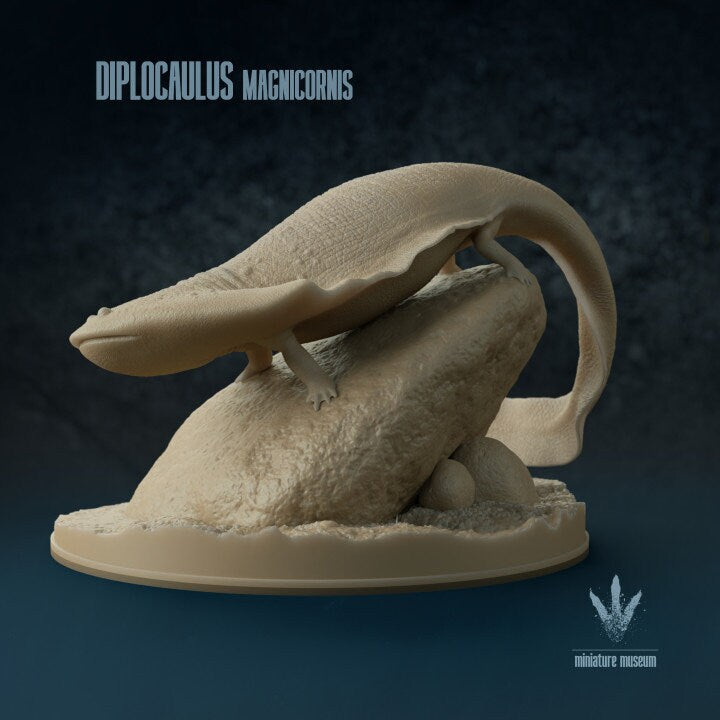 Diplocaulus Magnicornis - UNPAINTED - Miniature Museum