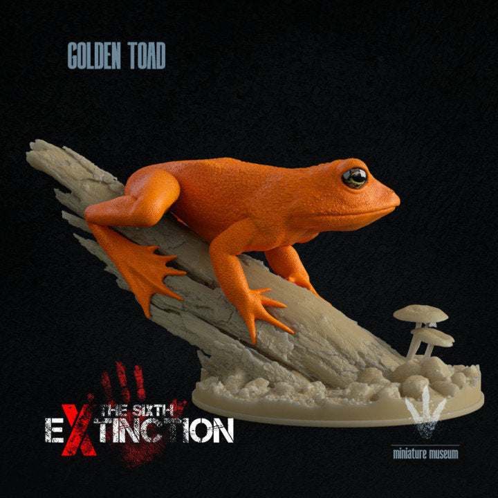 Golden Toad - UNPAINTED - Miniature Museum