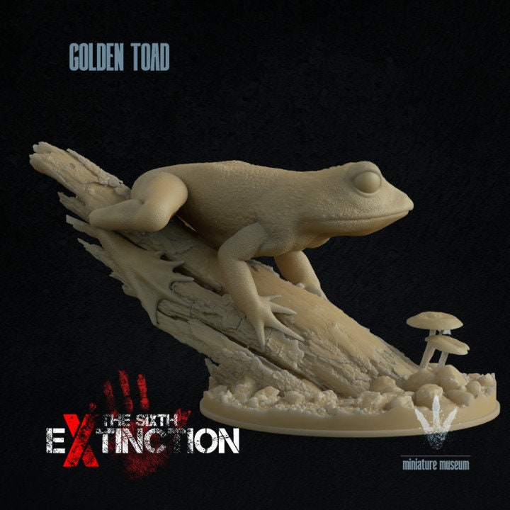 Golden Toad - UNPAINTED - Miniature Museum