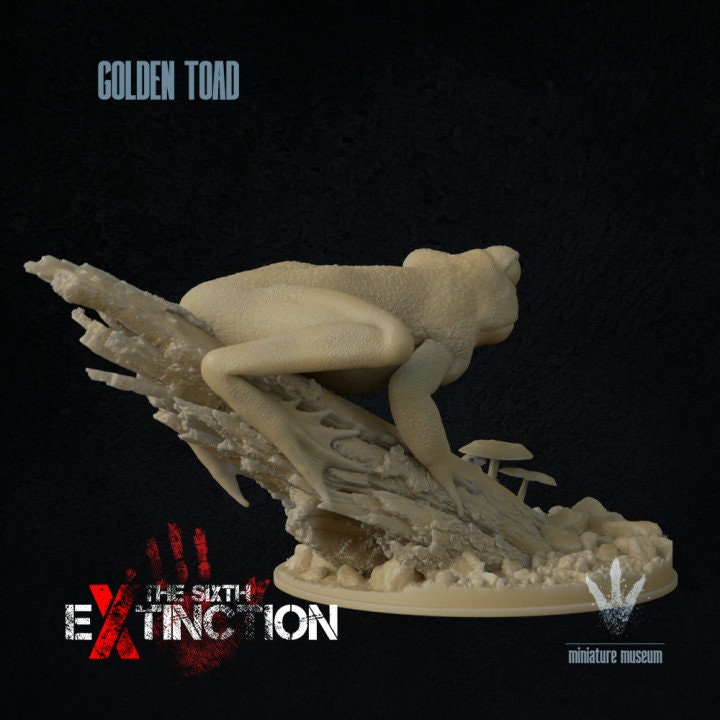 Golden Toad - UNPAINTED - Miniature Museum