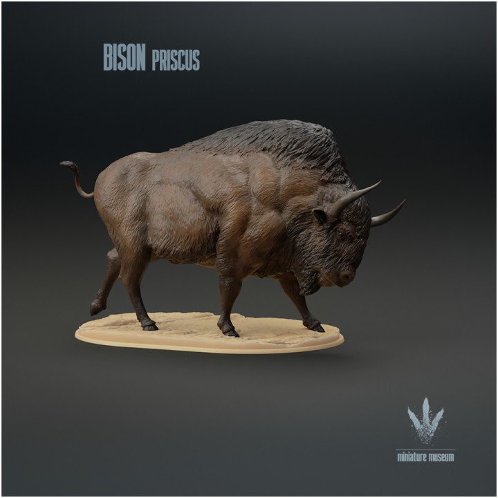 Bison priscus - UNPAINTED - Miniature Museum