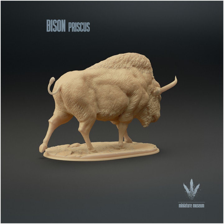 Bison priscus - UNPAINTED - Miniature Museum
