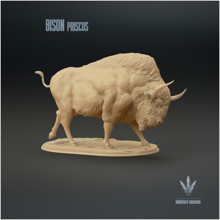 Bison priscus - UNPAINTED - Miniature Museum