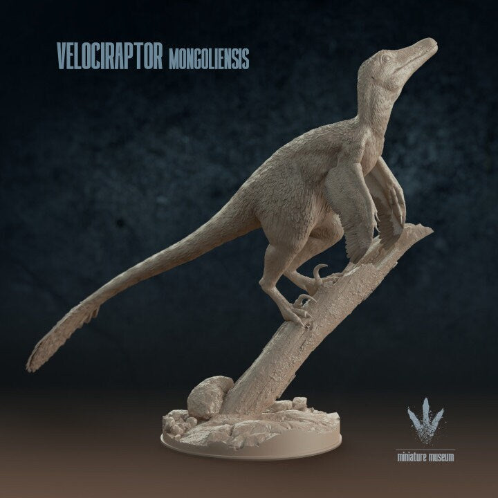 Velociraptor mongoliensis - UNPAINTED - Miniature Museum
