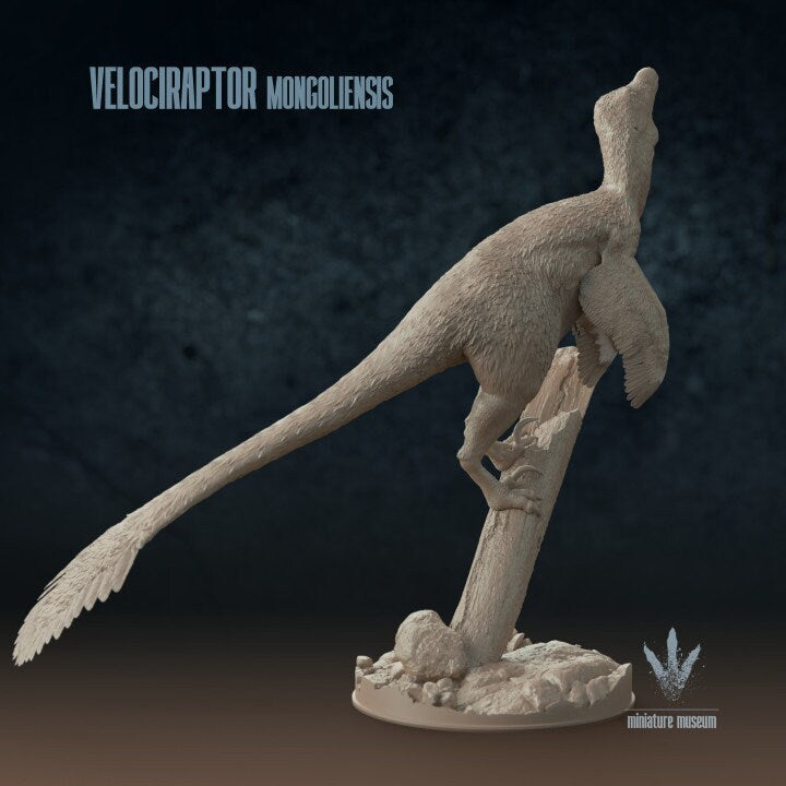 Velociraptor mongoliensis - UNPAINTED - Miniature Museum