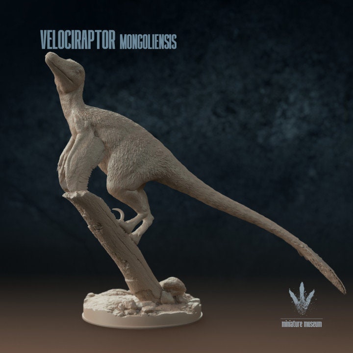 Velociraptor mongoliensis - UNPAINTED - Miniature Museum