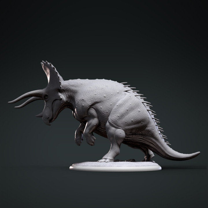 Triceratops Fight - Clynche Art
