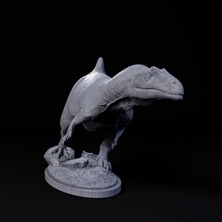 Concavenator chasing - UNPAINTED - Dino and Dog Miniatures