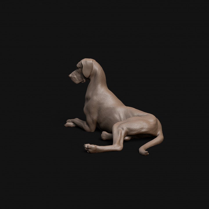 Great Dane resting dog - Dino and Dog Miniatures